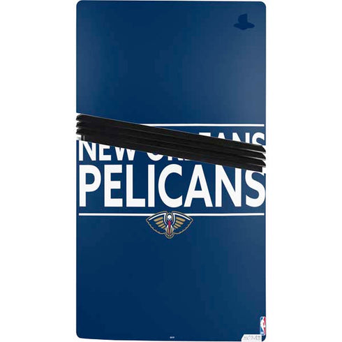 NBA New Orleans Pelicans Standard - Blue PS5 Pro Console Skin