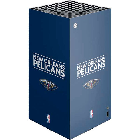 NBA New Orleans Pelicans Standard - Blue XBox Series X Digital Edition Console Skin