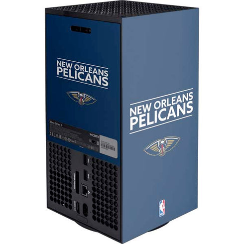 NBA New Orleans Pelicans Standard - Blue XBox Series X Digital Edition Console Skin