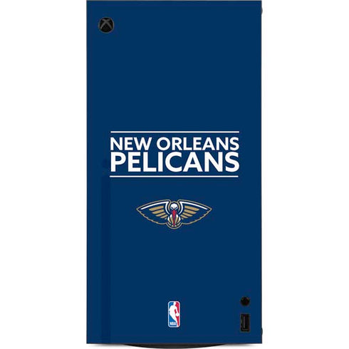 NBA New Orleans Pelicans Standard - Blue XBox Series X Digital Edition Console Skin