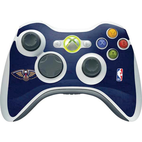NBA New Orleans Pelicans Distressed Xbox 360 Wireless Controller Skin