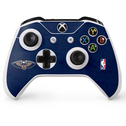 NBA New Orleans Pelicans Distressed Xbox One S Controller Skin