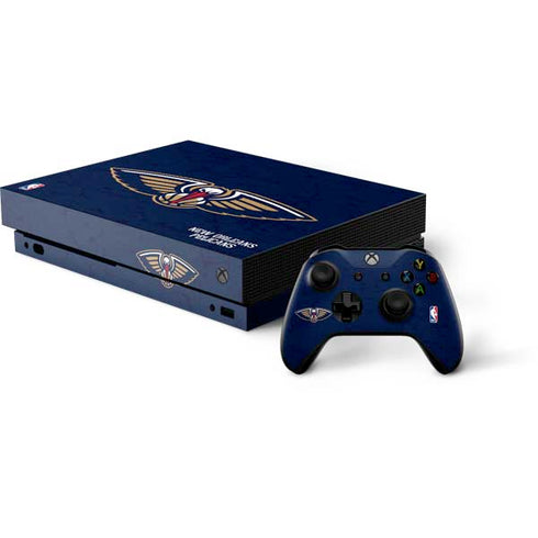 NBA New Orleans Pelicans Distressed Xbox One Skins