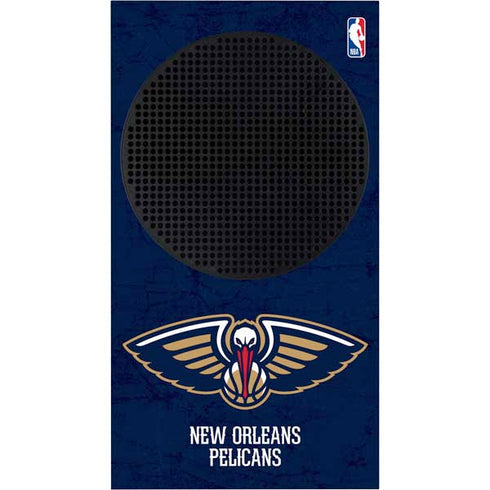 NBA New Orleans Pelicans Distressed Xbox Series S Console Skin