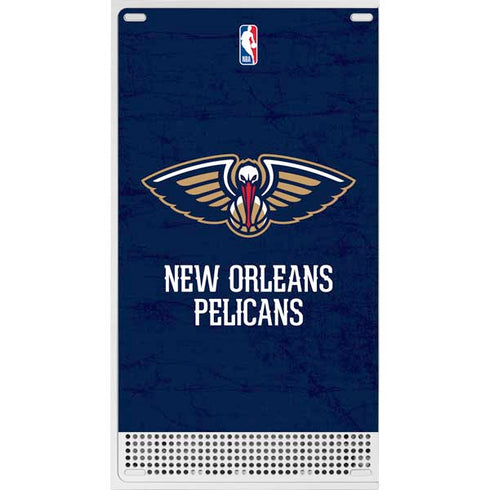 NBA New Orleans Pelicans Distressed Xbox Series S Console Skin