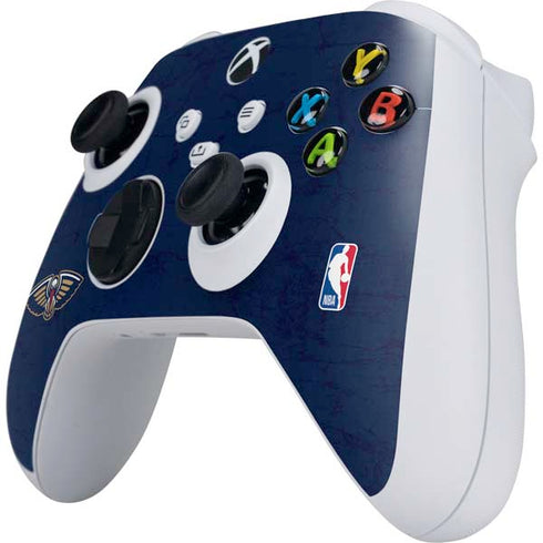NBA New Orleans Pelicans Distressed Xbox Series S Controller Skin