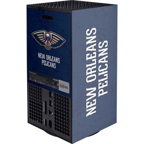 NBA New Orleans Pelicans Distressed Xbox Series X Console Skin