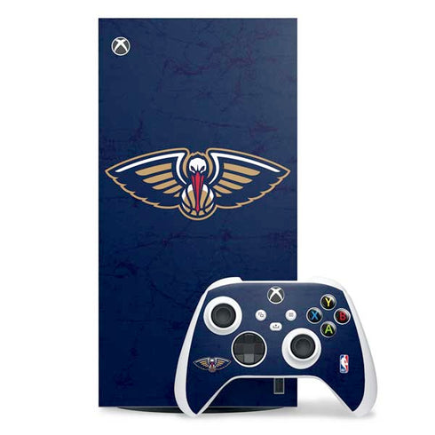 NBA New Orleans Pelicans Distressed XBox Series X Digital Edition Bundle Skin