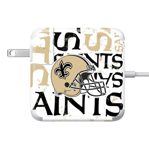 NFL New Orleans Saints - Blast 85W Power Adapter (15 and 17 inch MacBook Pro Charger) Skin
