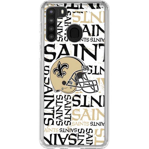 NFL New Orleans Saints - Blast Galaxy A21 Clear Case