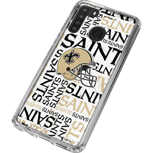 NFL New Orleans Saints - Blast Galaxy A21 Clear Case