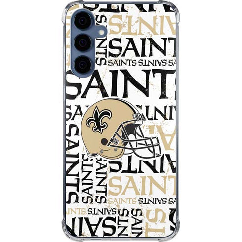 NFL New Orleans Saints - Blast Galaxy A55 5G Clear Case