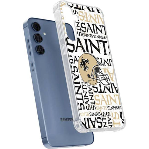 NFL New Orleans Saints - Blast Galaxy A55 5G Clear Case