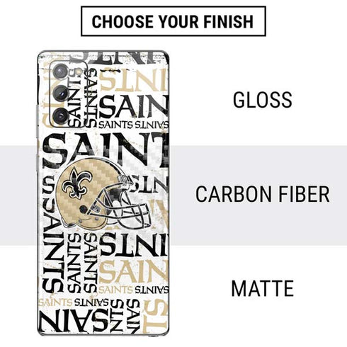 NFL New Orleans Saints - Blast Galaxy Note20 5G Skin