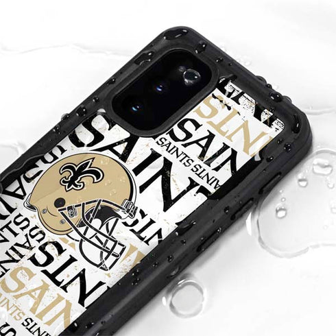 NFL New Orleans Saints - Blast Galaxy S20 Waterproof Case