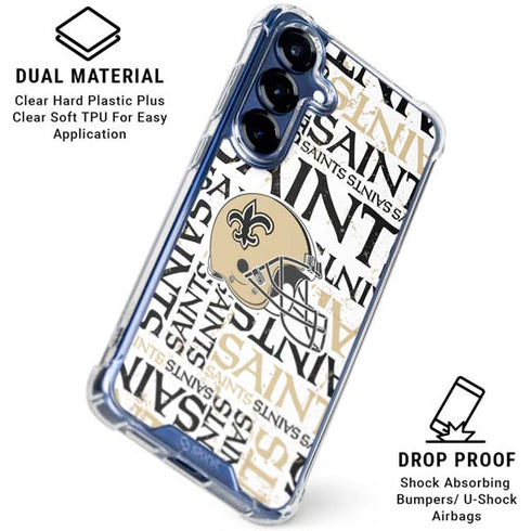 NFL New Orleans Saints - Blast Galaxy S25 Plus Clear Case