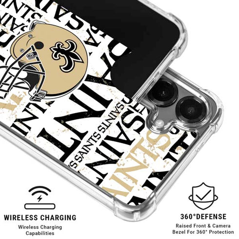 NFL New Orleans Saints - Blast Galaxy S26 Plus Clear Case