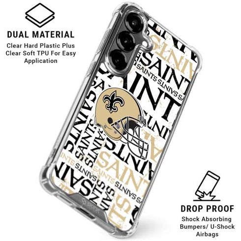 NFL New Orleans Saints - Blast Galaxy S26 Plus Clear Case