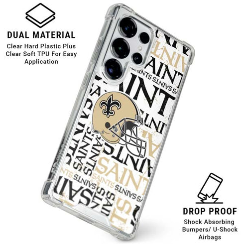 NFL New Orleans Saints - Blast Galaxy S26 Ultra Clear Case