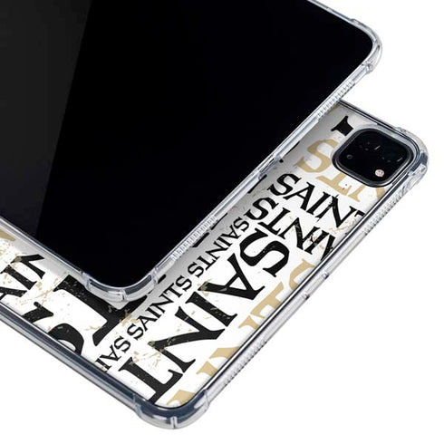 NFL New Orleans Saints - Blast iPad Pro 12.9in (2020) Clear Case