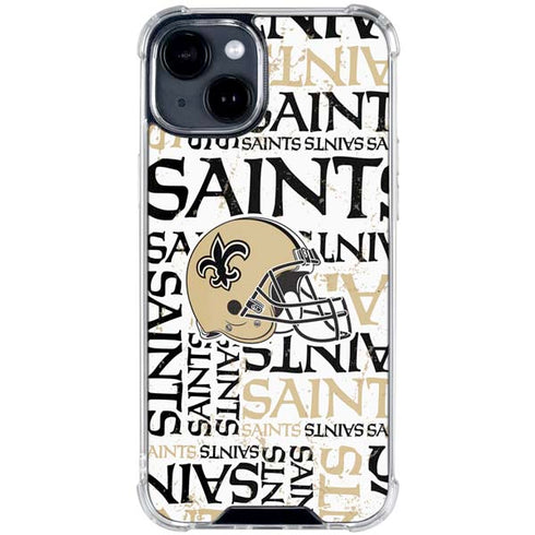 NFL New Orleans Saints - Blast iPhone 15 Clear Case
