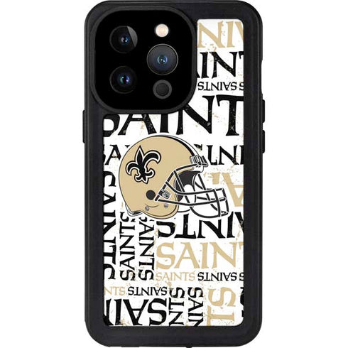 NFL New Orleans Saints - Blast iPhone 15 Pro Waterproof Case