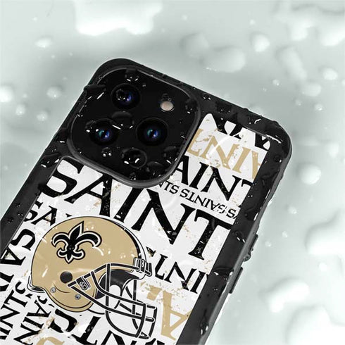 NFL New Orleans Saints - Blast iPhone 15 Pro Waterproof Case