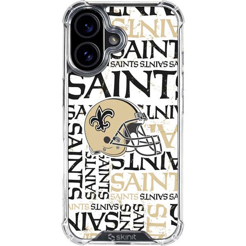 NFL New Orleans Saints - Blast iPhone 16 Clear Case