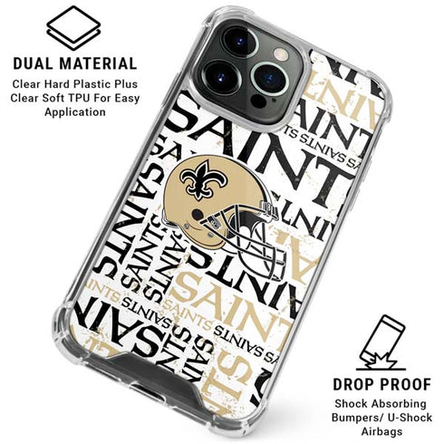 NFL New Orleans Saints - Blast iPhone 16 Pro Clear Case