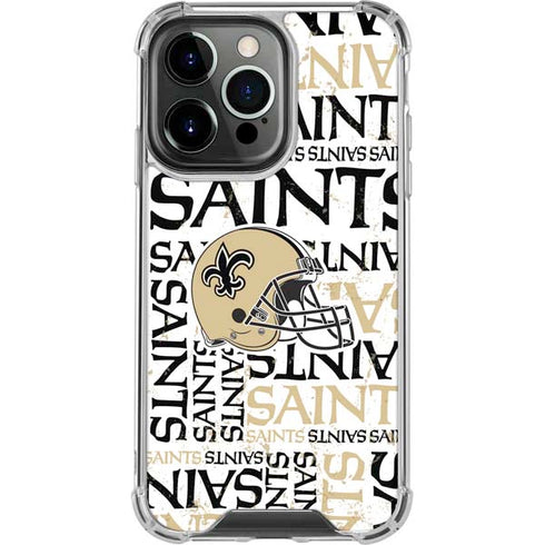 NFL New Orleans Saints - Blast iPhone 16 Pro Max Clear Case