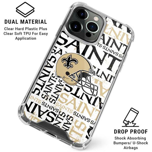 NFL New Orleans Saints - Blast iPhone 16 Pro Max Clear Case
