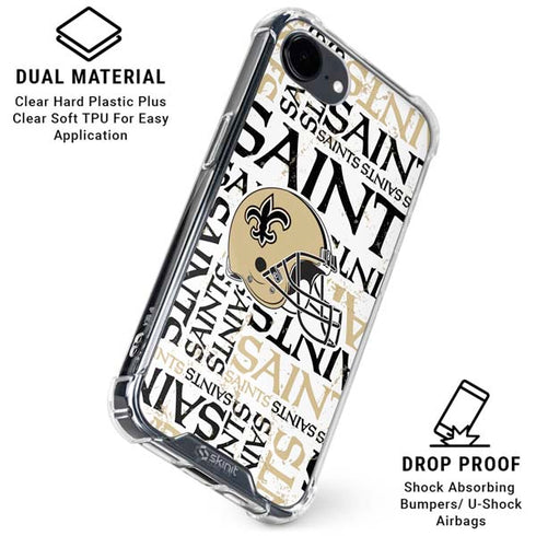 NFL New Orleans Saints - Blast iPhone 16e Clear Case