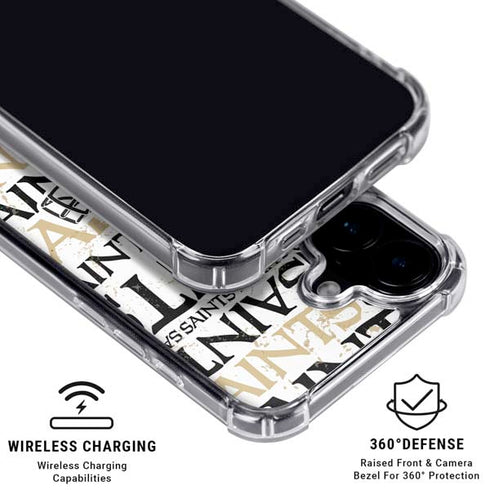 NFL New Orleans Saints - Blast iPhone 17 Clear Case