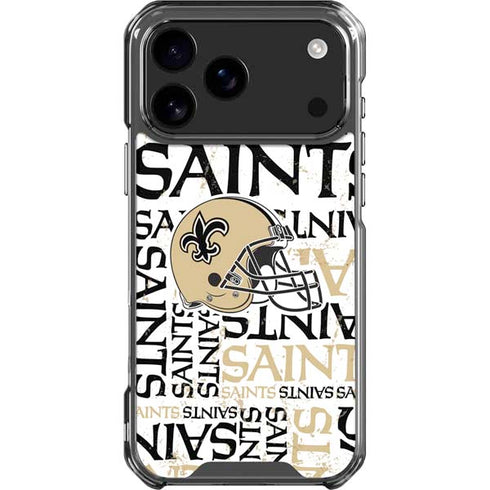 NFL New Orleans Saints - Blast iPhone 18 Pro Max Clear Case