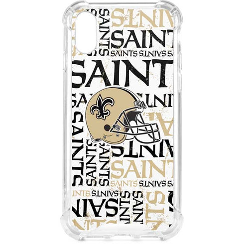 NFL New Orleans Saints - Blast iPhone XS Clear Case
