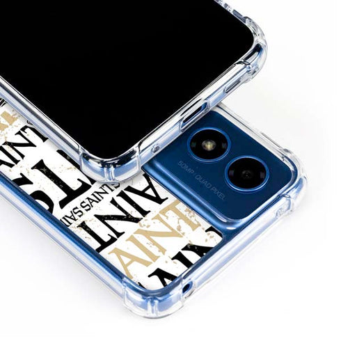 NFL New Orleans Saints - Blast Moto G 5G (2024) Clear Case
