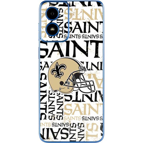 NFL New Orleans Saints - Blast Moto G Play 4G (2024) Skin
