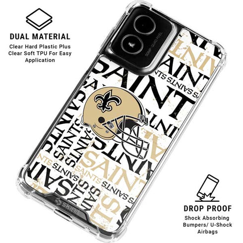 NFL New Orleans Saints - Blast Moto G Power 5G (2024) Clear Case