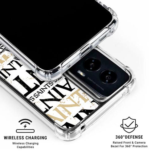 NFL New Orleans Saints - Blast Moto G Power 5G (2024) Clear Case