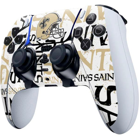 NFL New Orleans Saints - Blast PS5 DualSense Edge Pro Controller Skin