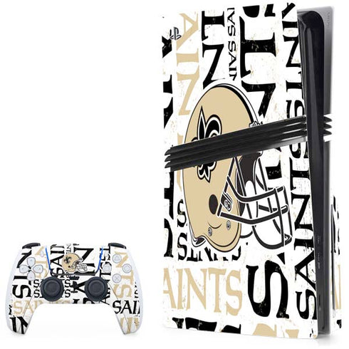 NFL New Orleans Saints - Blast PS5 Pro Disk Bundle Skin