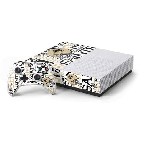 NFL New Orleans Saints - Blast Xbox One S Console and Controller Bundle Skin
