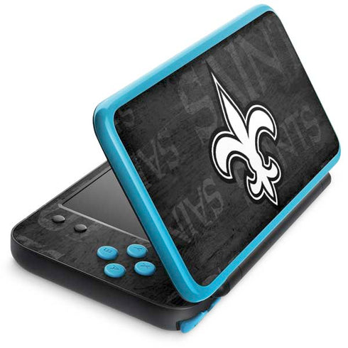 NFL New Orleans Saints Black & White Nintendo Skins