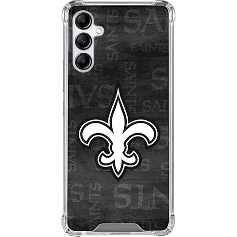 NFL New Orleans Saints Black & White Gabb Phone 4 Clear Case