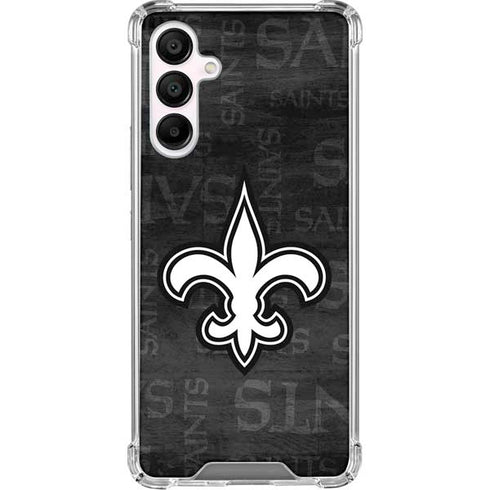 NFL New Orleans Saints Black & White Galaxy A16 5G Clear Case