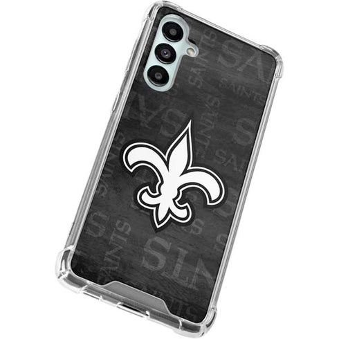 NFL New Orleans Saints Black & White Galaxy A16 5G Clear Case