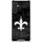 NFL New Orleans Saints Black & White Galaxy A17 Clear Case