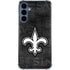 NFL New Orleans Saints Black & White Galaxy A35 5G Clear Case
