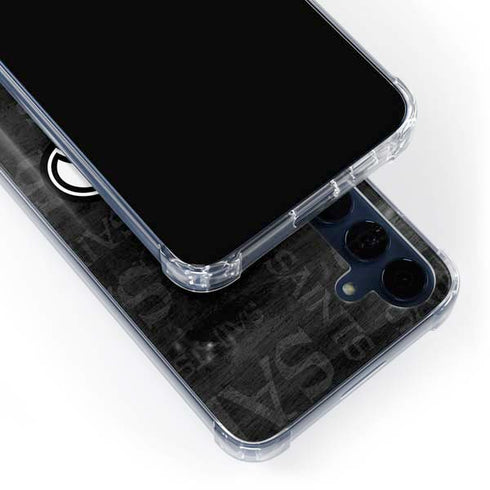 NFL New Orleans Saints Black & White Galaxy A35 5G Clear Case