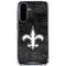 NFL New Orleans Saints Black & White Galaxy A36 5G Clear Case